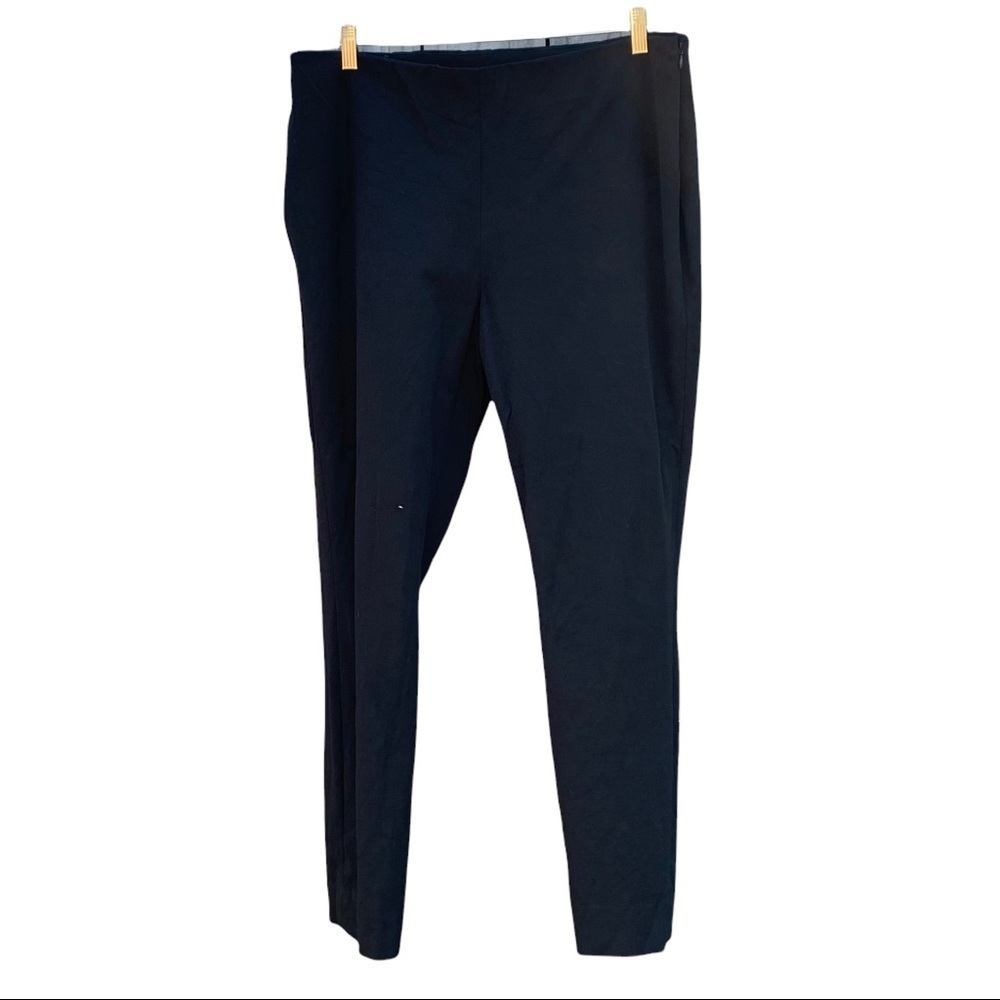 LAUREN RALPH LAUREN LRL Black Flat Front High‎ Rise Pants Trousers 14W